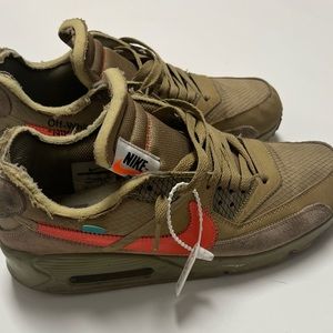 Off white Nike air max, desert color way size 10.5